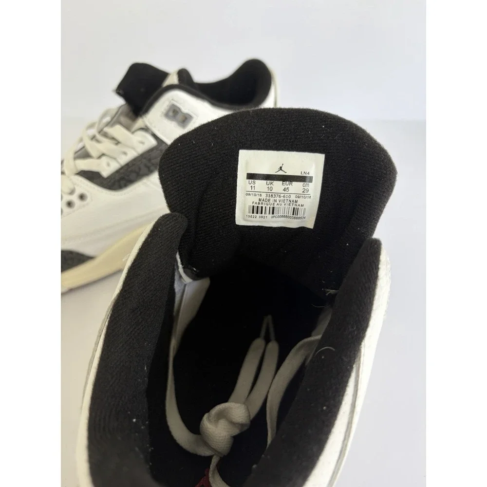Nike Air Jordan 3 Retro Cement Grey White Men's Size 11 Used W/Box Streetwear OG